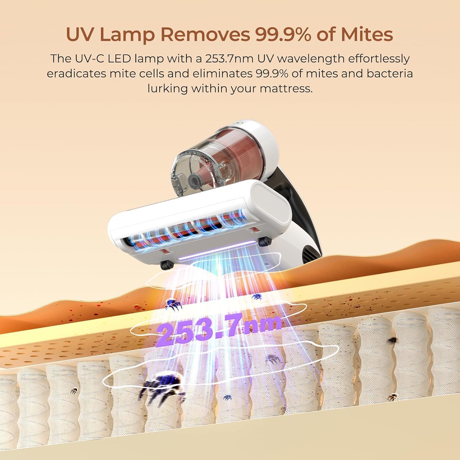 Amazon | JIGOO J200 Improve Sleep Mattress Vacuum Cleaner Uv