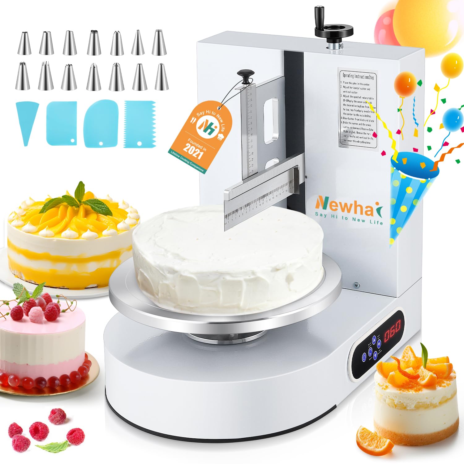 Cake with×DimMoire スウェットWhite Amazon.com: Newhai Automatic Cake Spreading Machine Electric Cake