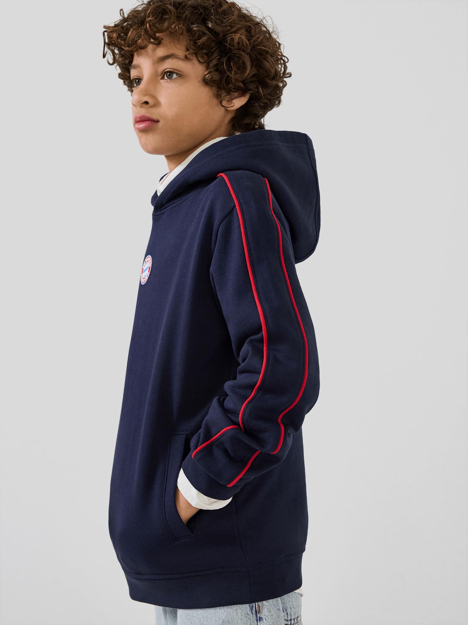 FC Bayern München | Hoodie Essentials | Kinder | Navy