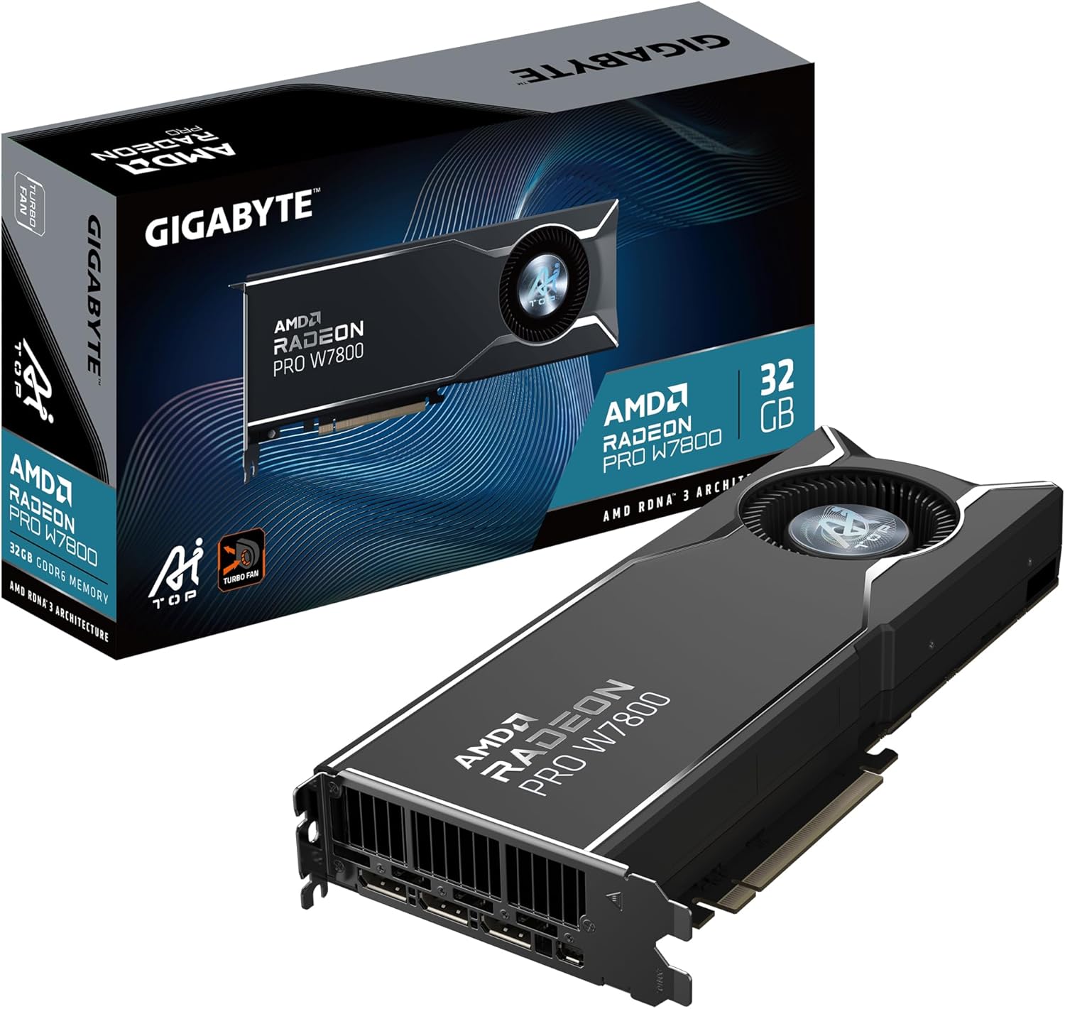 Radeon PRO W7800 AI TOP 32G Scheda Grafica - 32GB GDDR6 - Scheda video