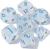 Vista 22 de CiaraQ DND - Juego de dados poliédricos con bolsa de dados para juegos de rol de Calabozos y Dragones, RPG MTG, juegos de mesa