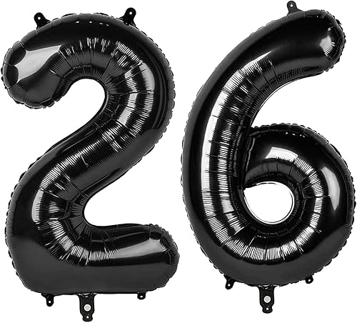 Vista 119 de Globos de números 0 de 40 pulgadas, globos negros de números para números 10, 20, 30, 40, 50, 60, 70, 80, 90, 100, globos de números 10, 20, 30, 40