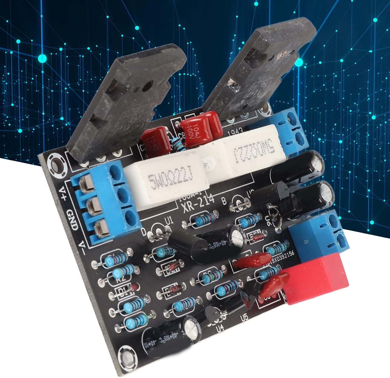 Mono High Power Amplifier Board 100W, Quiet Speaker Circuit Board, Stable Audio Amplifier Module