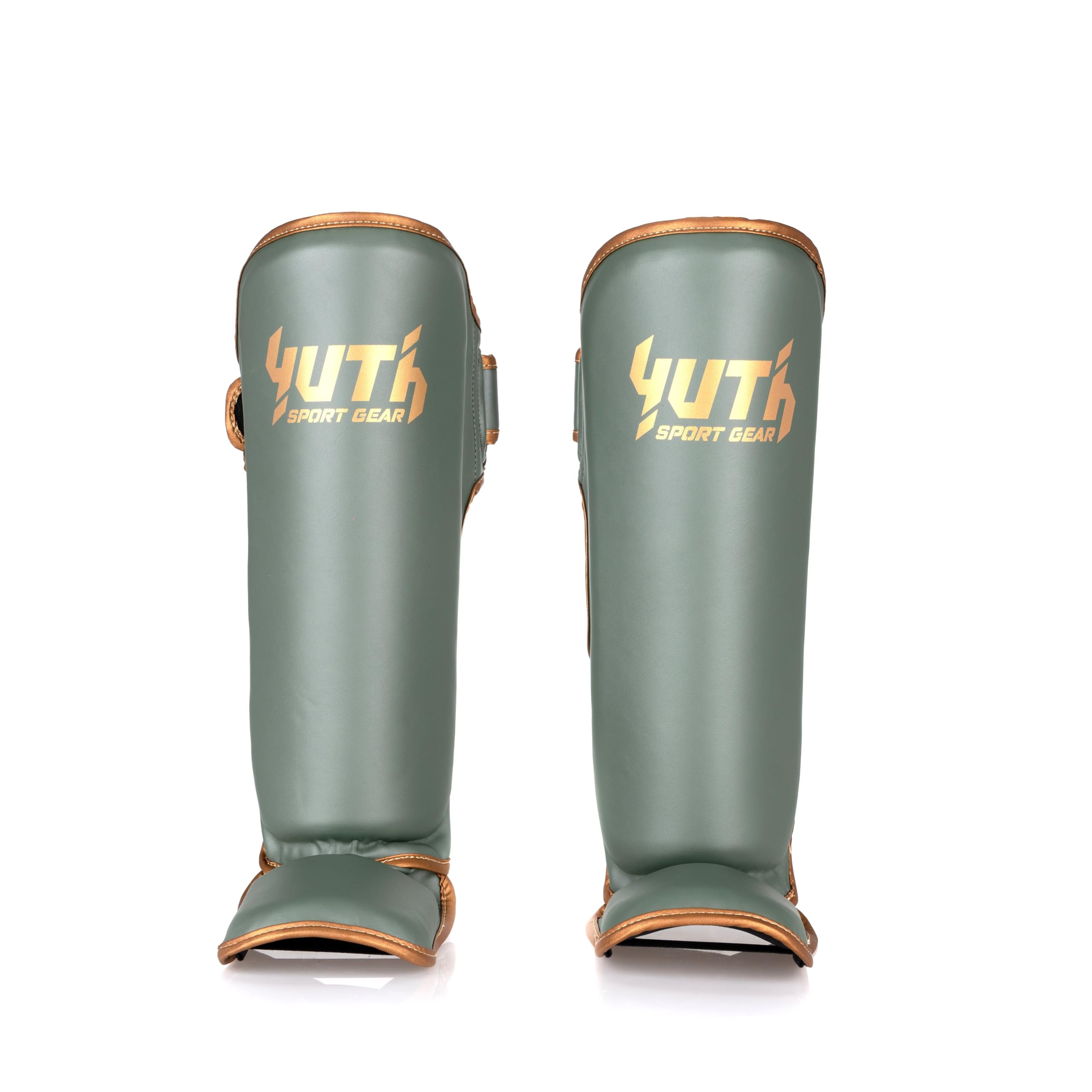 Gold Line, parastinchi per muay thai, leggeri e resistenti, imbottiti, regolabili, per kickboxing, MMA, sparring, allenamento
