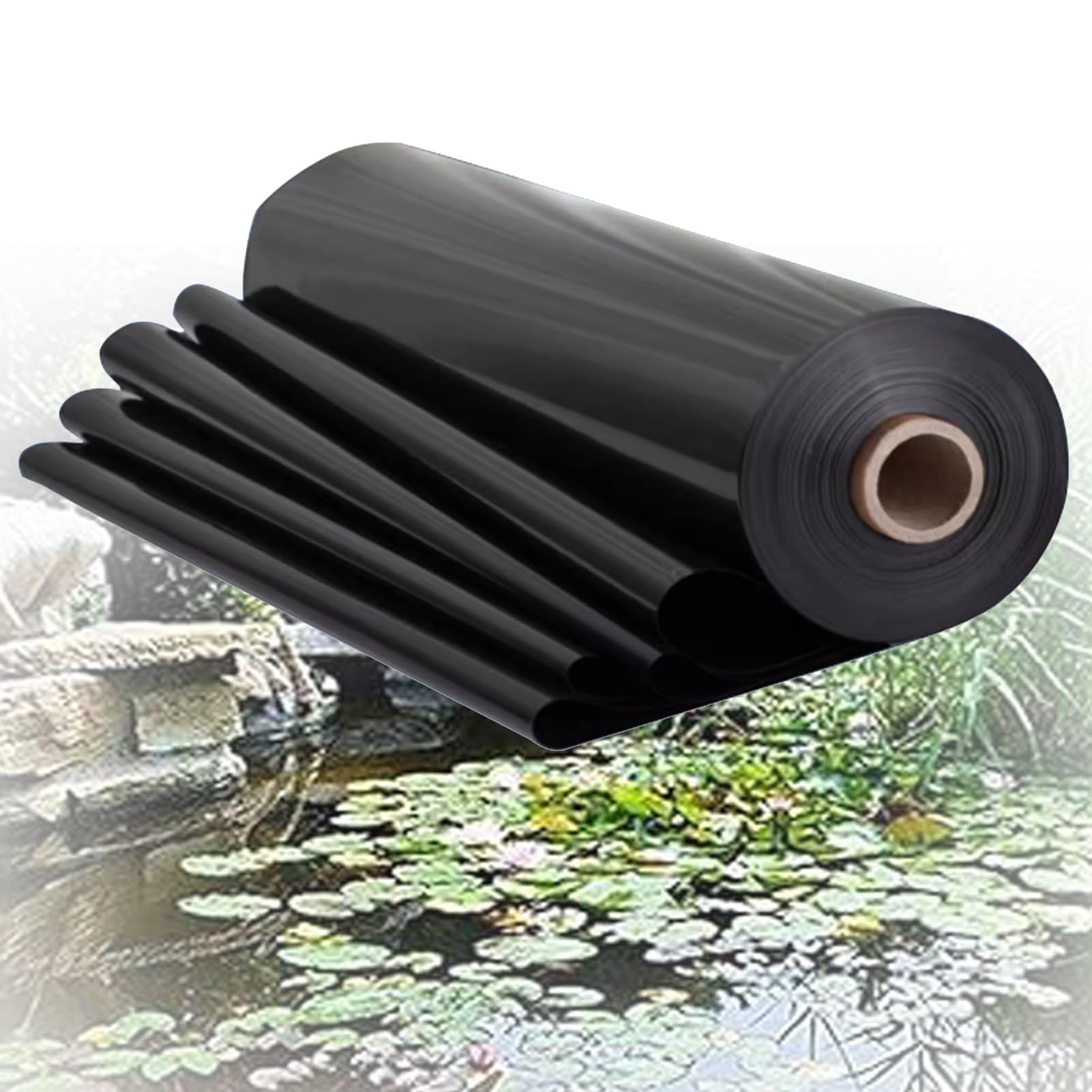 Bâche pour fontaines et jardins aquatiques en PEHD étanche 20x33 pi contre les fuites