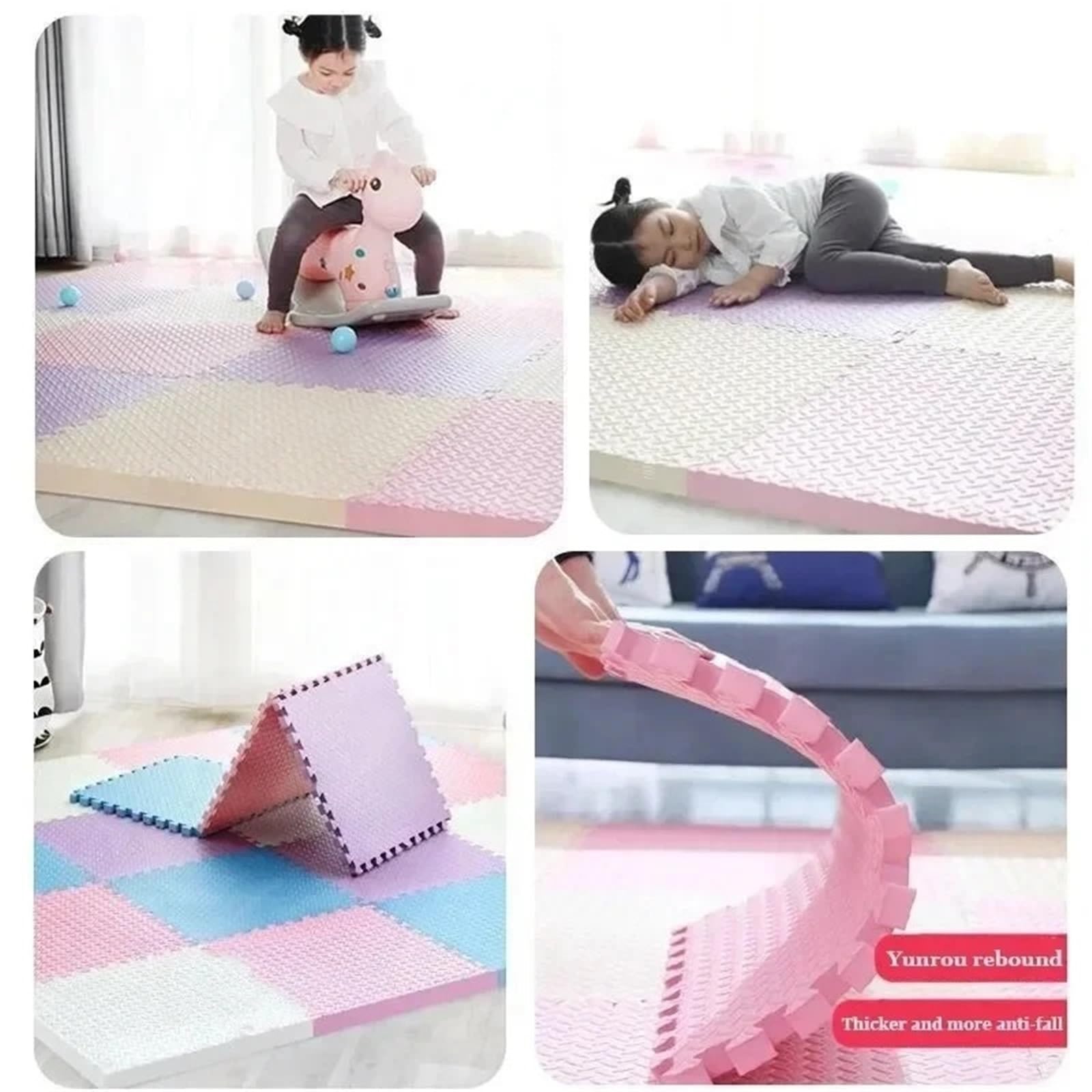 Tappeto Da Fitness A Puzzle Tappetini in schiuma EVA da 14 pezzi 2 cm 30x30 impermeabili