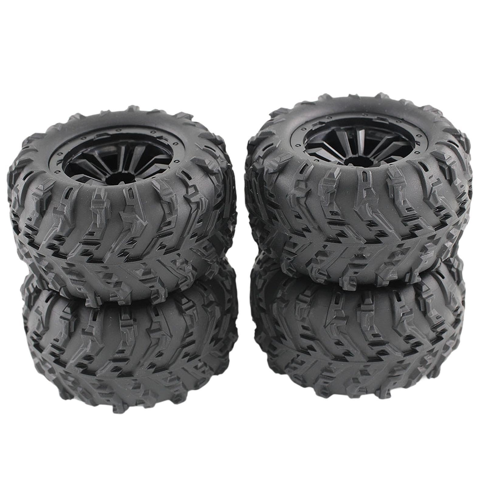 4x Mise à Niveau Des Pneus En Caoutchouc RC pour 1/12 1/14 1/16 124016