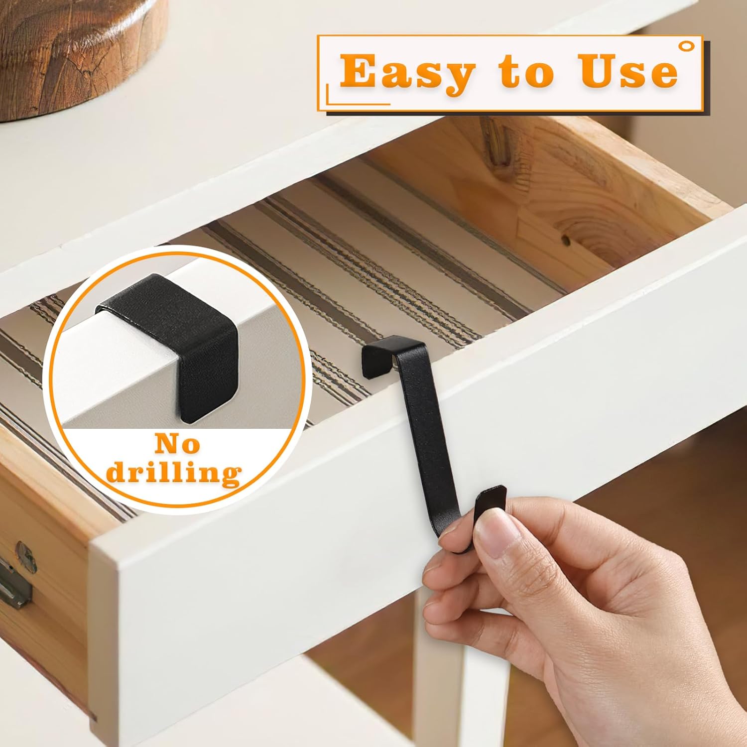 15 Pack Over The Cabinet Door Hooks, Cabinet Drawer Organizer, Metal Cabinet Hooks for Hanging Stocking Clothes Towels (Black) - Image 3