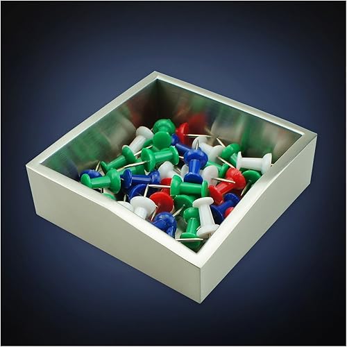 Miniatura 3 de Soporte de clip de papel de arte moderno, St211 de acero inoxidable con acabado satinado, patente que solicita pasador de seguridad, clip de