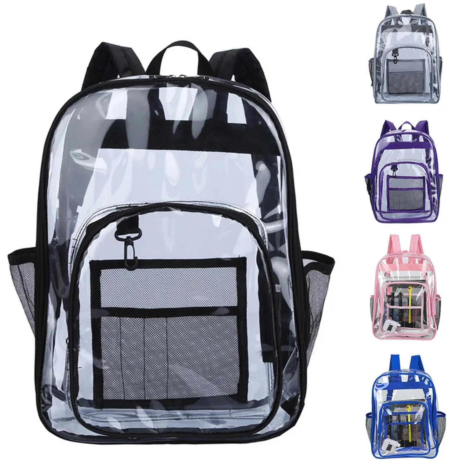 Rucksack Damen Unisex Wasserdichte Rucksack Transparente Teenager -schüler Rucksäcke Große Schultasche Tragbar