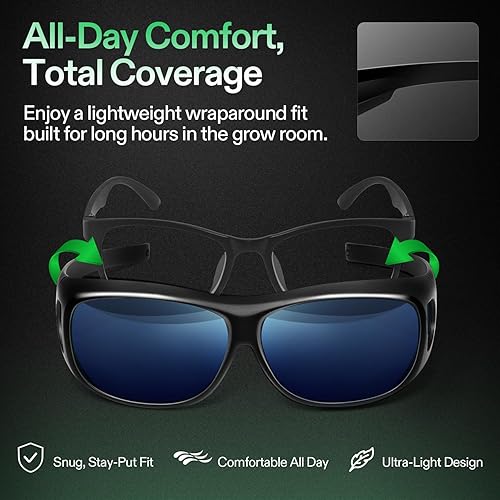 Vista 14 de Vivosun - Anteojos para cuartos de cultivos, Verde