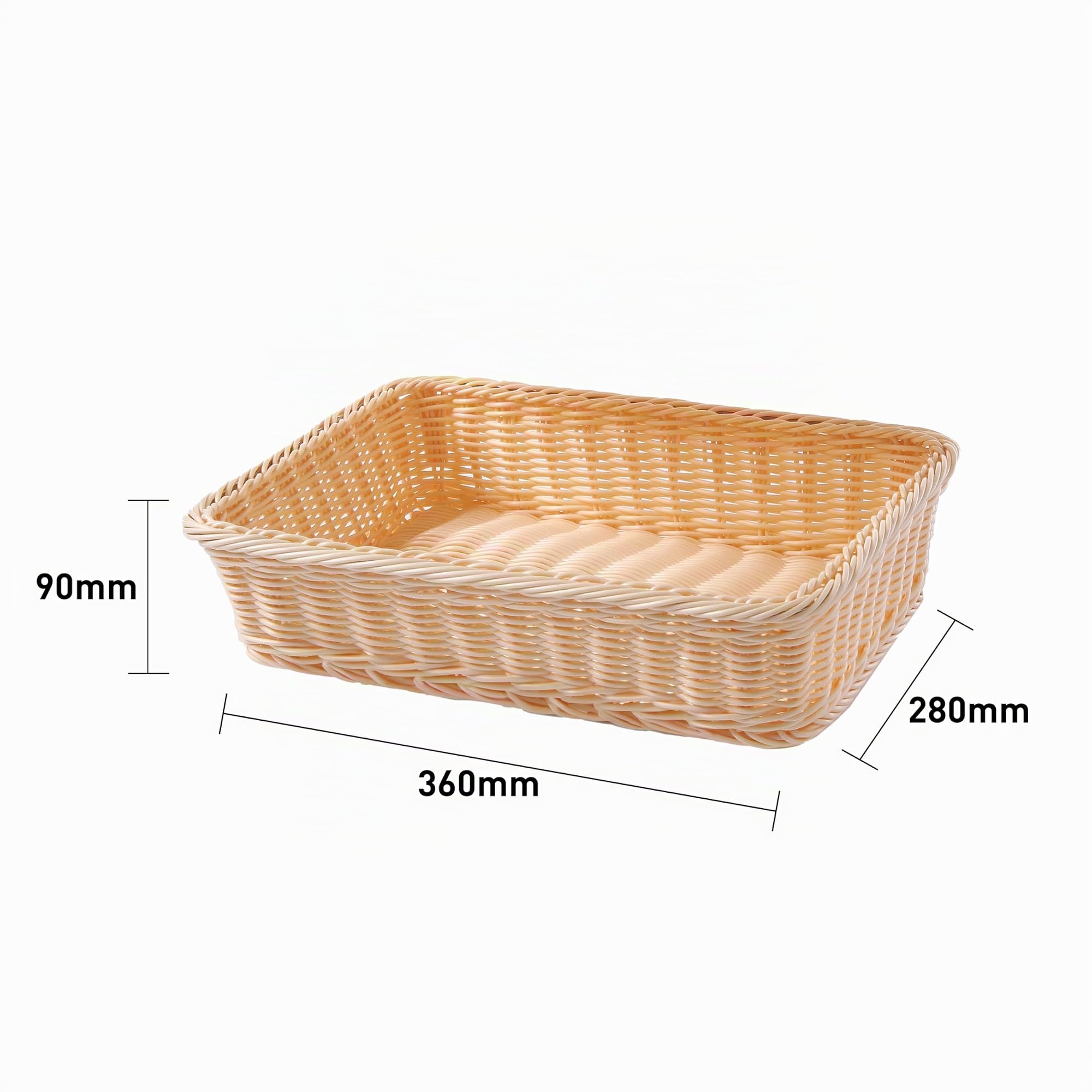 HENDI Soporte expositor para pan de sobremesa GN 1/2, 2 niveles, con 2 cestas para bufé, 360x280x(H) 290mm, polipropileno