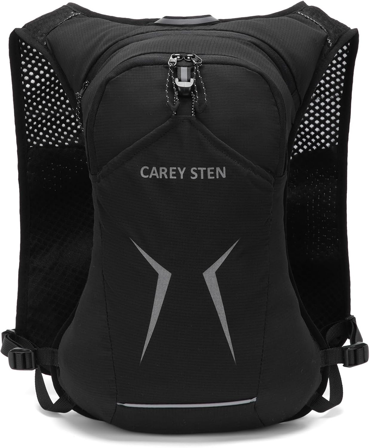 Carey Sten Lightweight Running Hydration Backpack, 1.5L Water Bag Running Vest for Marathon, Hiking & Cycling, Breathable Adjustable Design, Unisex
