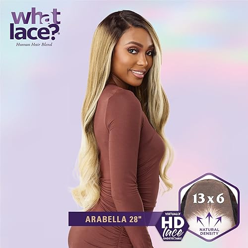 Miniatura 3 de Sensationnel Pelucas de encaje de 13 x 6 pulgadas, cabello sintético Cloud 9, atado a mano, encaje HD con línea capilar predepilada natural con