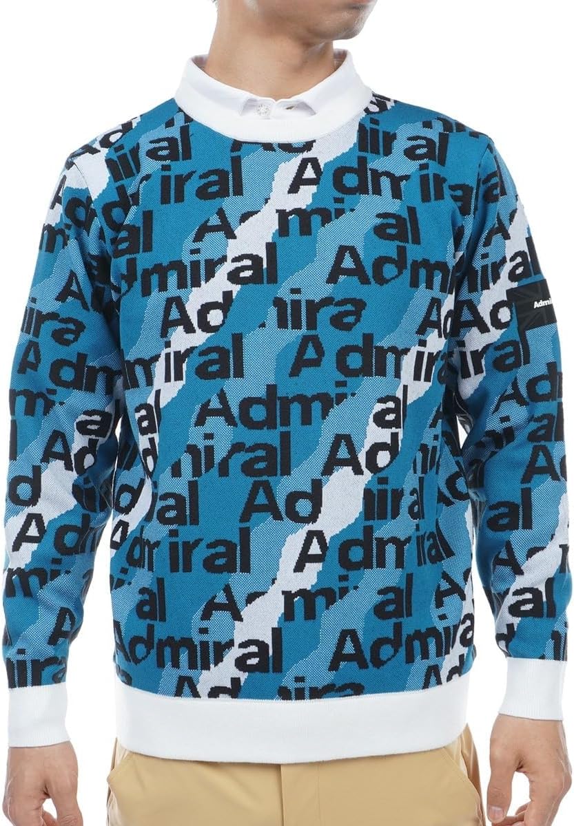 [アドミラル] 中間着(セーター、トレーナー) オーロラロゴジャカード クルーセーター