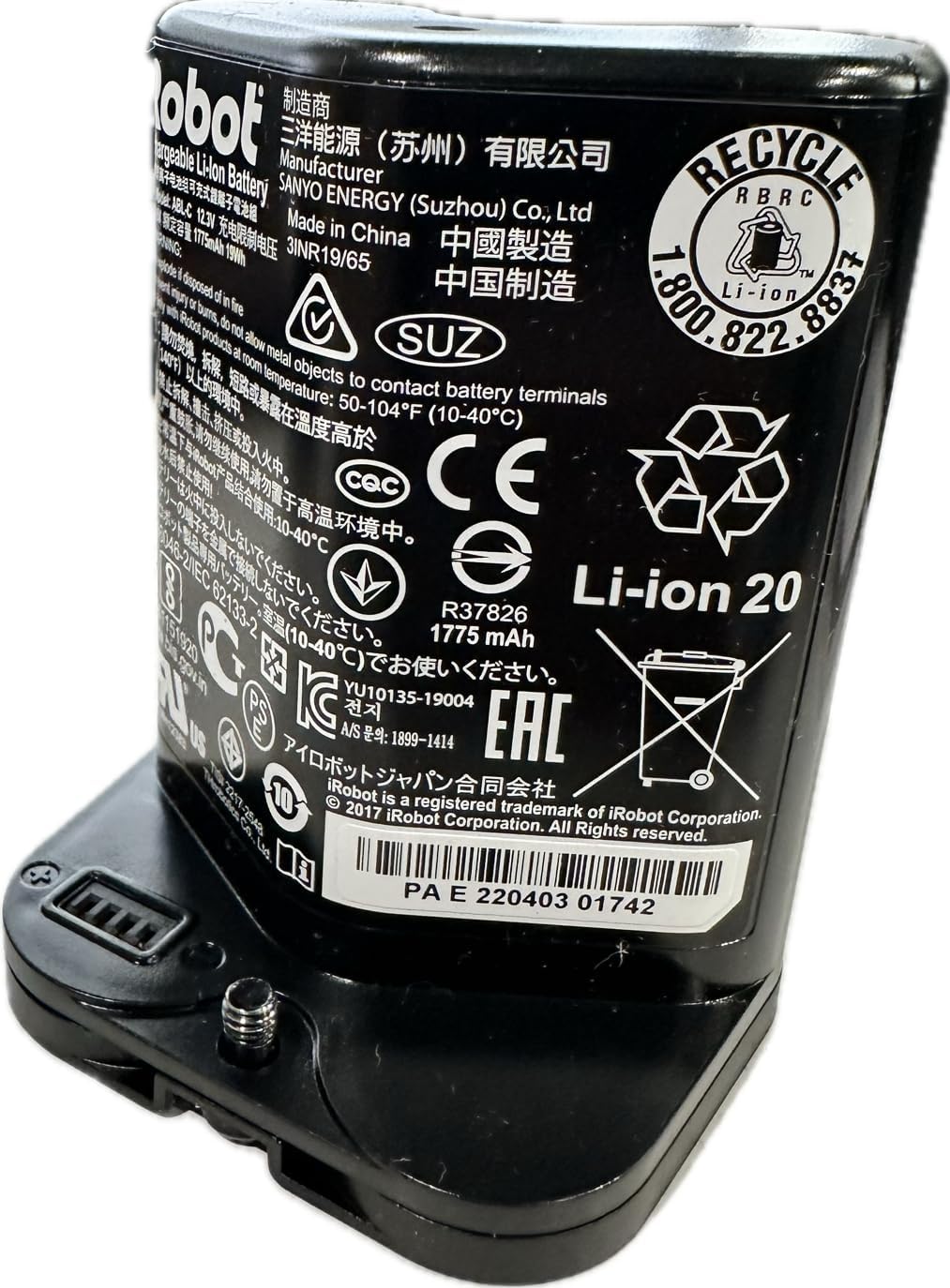 Authentic Replacement Parts - Battery for Braava Jet m6 Robot Mop 6113 ABL-C 4650151