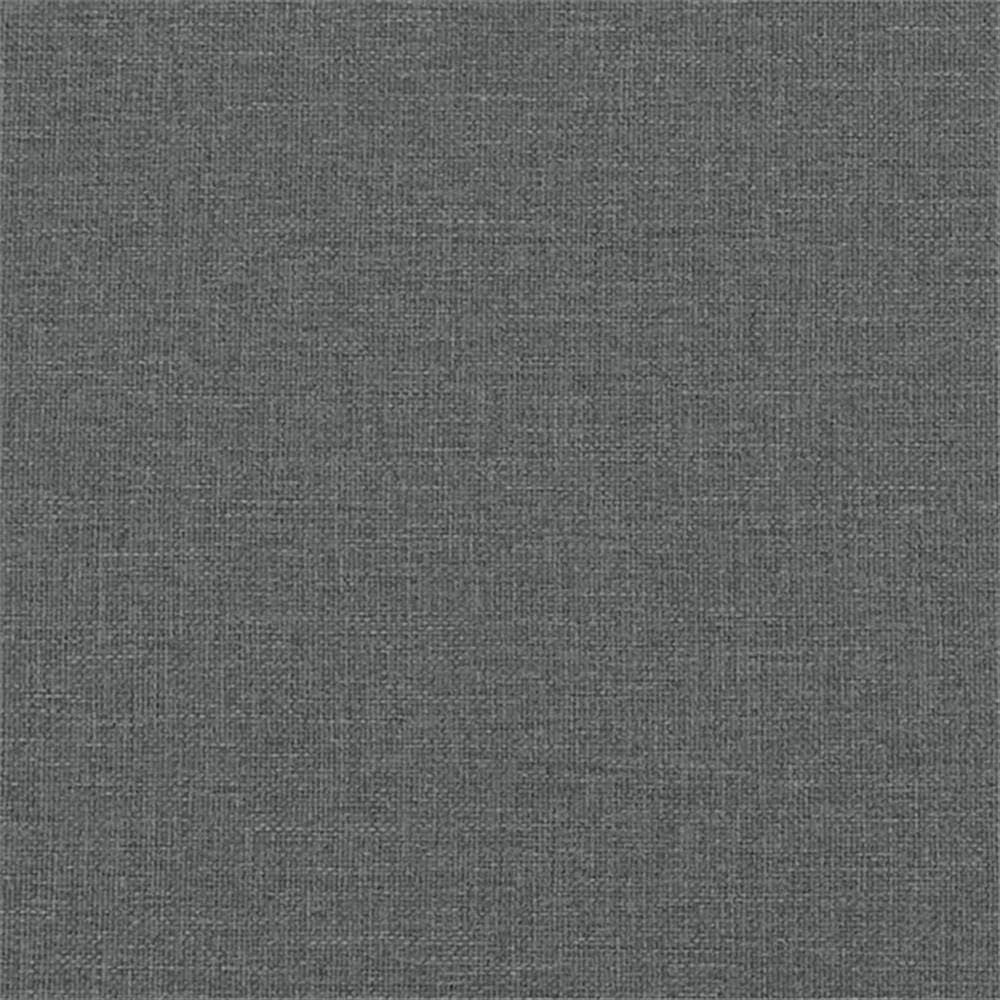BOWERY HILL Contemporary Sofa Set, Dark Grey Polyester Fabric, Textured Finish, 2-Piece Set with 2-Seater and 3-Seater, Padded Armrests, Rectangular Shape, Living Room Seating for Up to 5 People