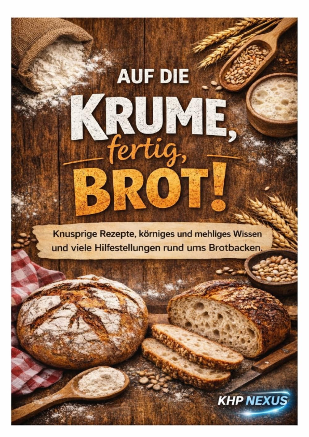 Auf die Krume, fertig, Brot: Knusprige Rezepte, körniges und mehliges Wissen und jede Menge Spaß rund ums Brotbacken