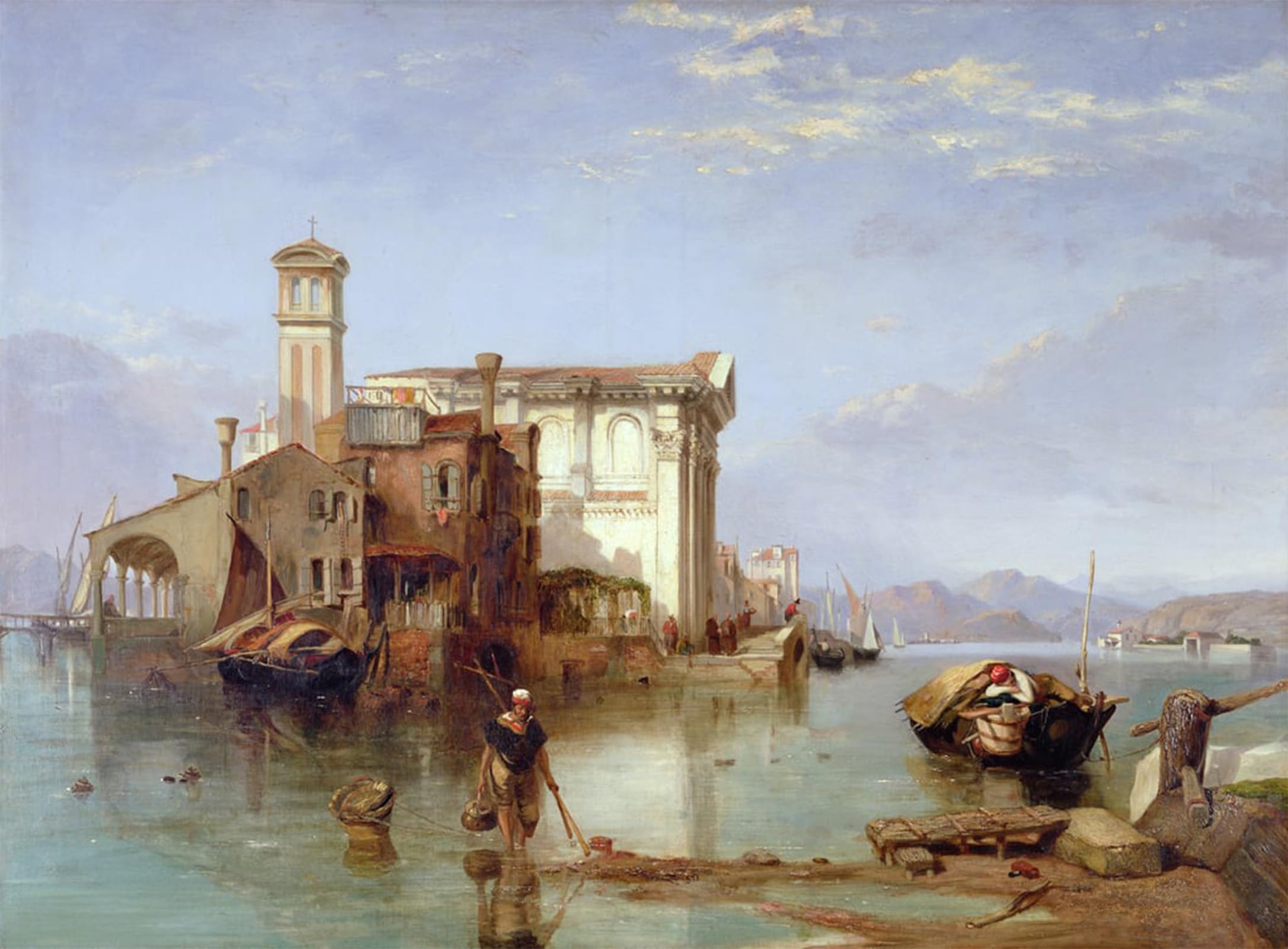 Tableaux Modernes Vue sur la Méditerranée George Clarkson Stanfield 60x90cm - 5