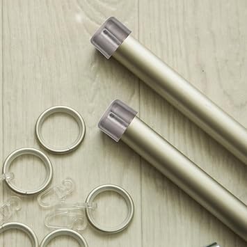 Beavorty 2 PCS 28mm Curtain Rod Finials Window Drapery Curtain Rod End Window Curtain Rod Cap Drapery Pole Rail Decorative Heads for Curtain Decoration (Silver)
