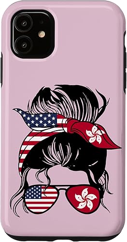 Vista 10 de Funda para iPhone 11 Pro Half Hong Kong Half American Mix Hong Kong Roots