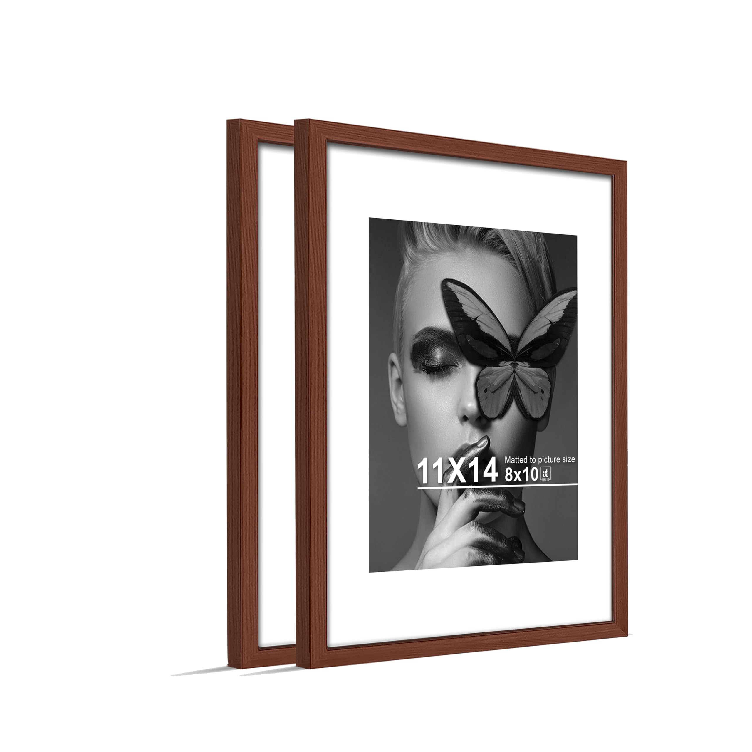 Art Street Photo Frames - Set of 2 Brown Wall Frames -8