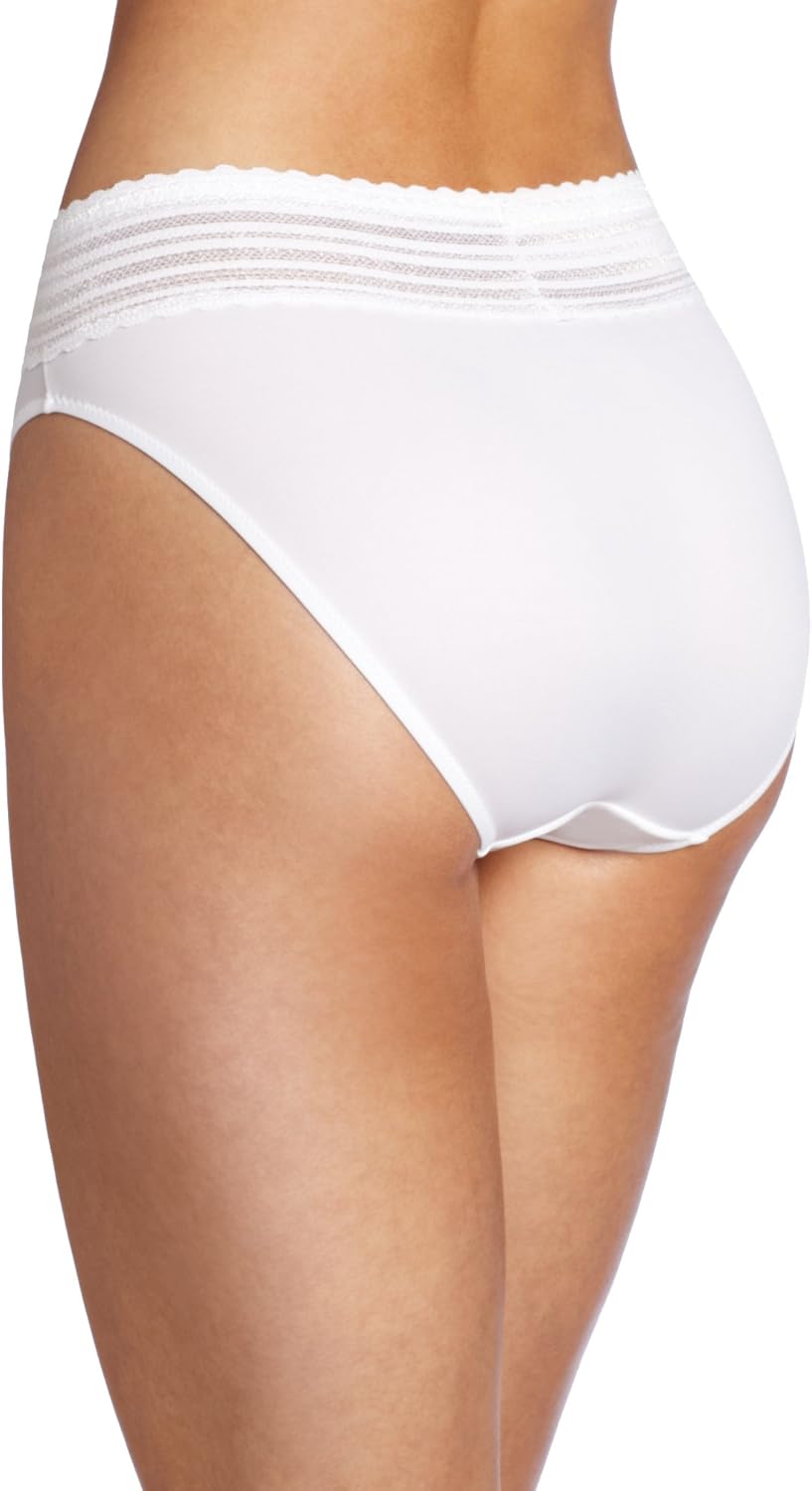 Warner's womens No Pinching No Problems Lace Hi Cut Brief Panty - Image 2