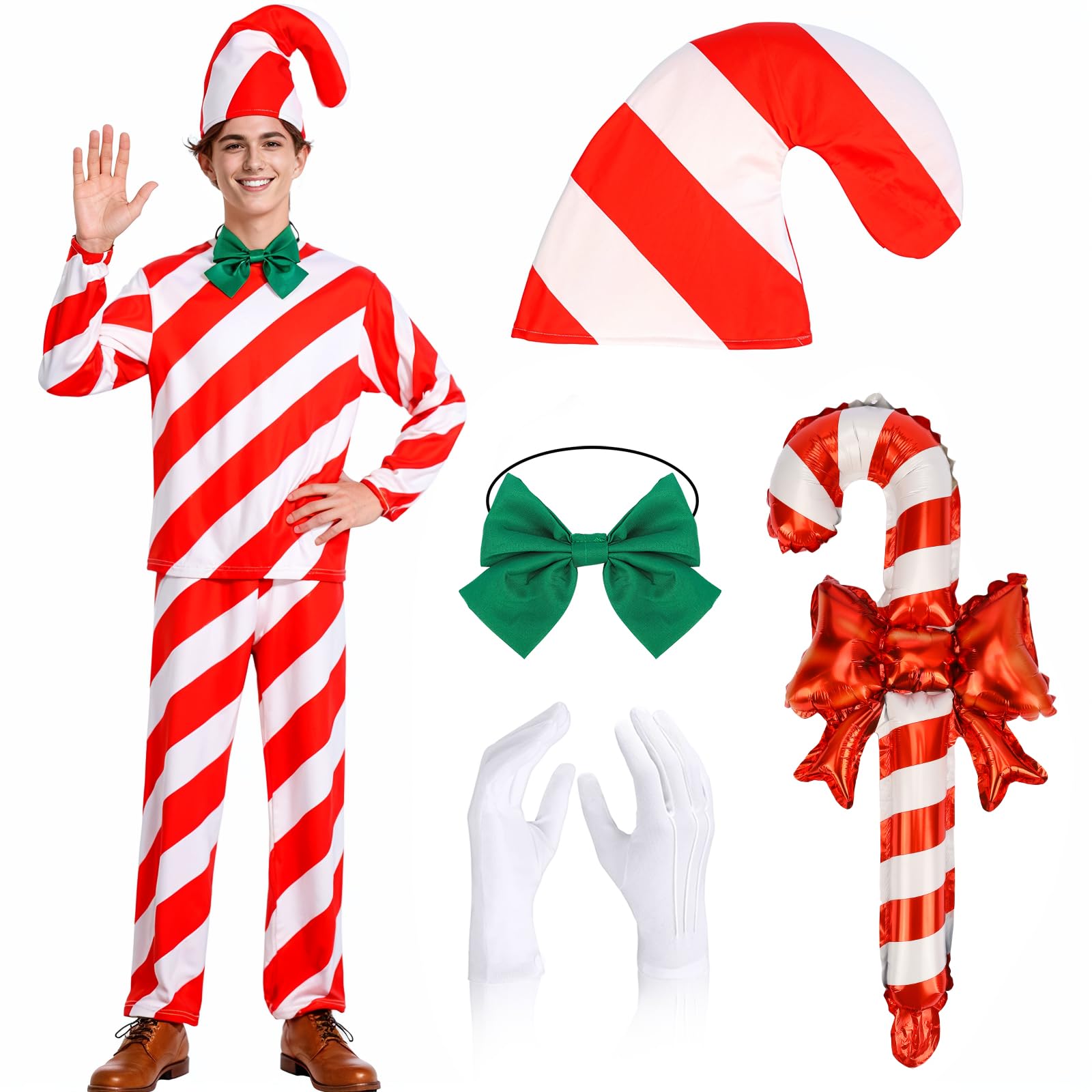 UxClishe Candy Cane Costume Adult
