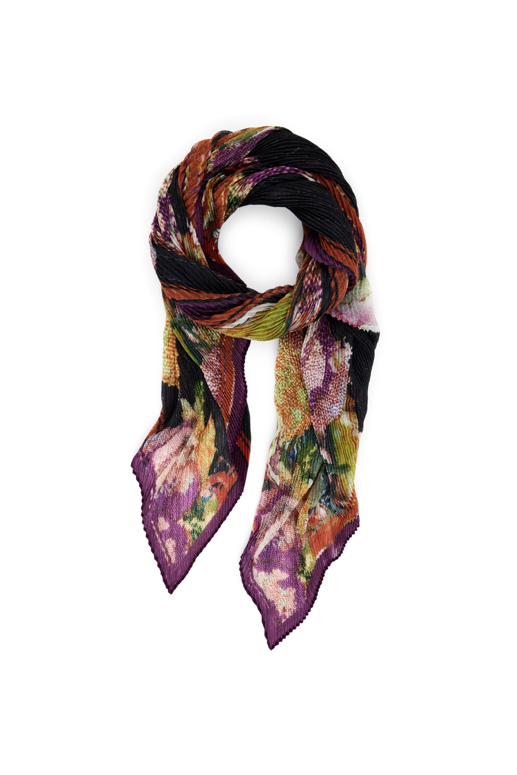 Desigual Schal Foulard Birds Lacroix Rectangle Rosa Antiguo bunt