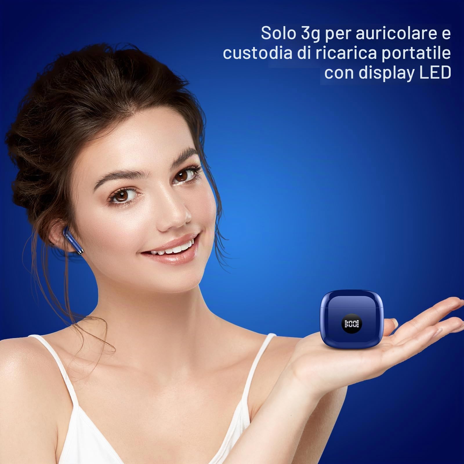 Cuffie Bluetooth Auricolari Bluetooth 5.4, Cuffie Wireless con 4 ENC Cancellazione Rumore Mic, Cuffie in Ear 40 Ore di Riproduzione, Cuffie Senza Filo HiFi Stereo IP7 Impermeabili per iOS & Android