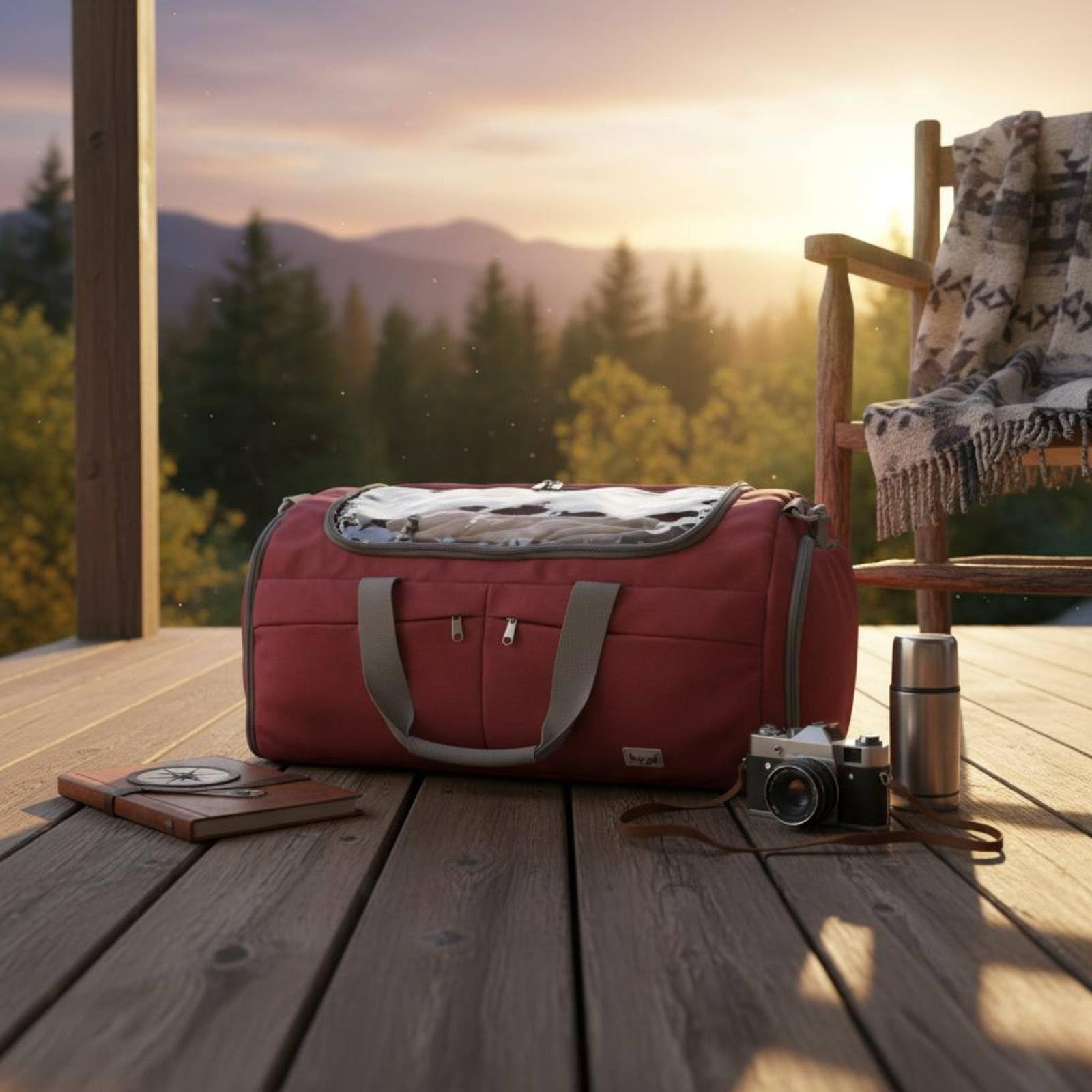 Baoblaze Borsone Sportivo da Viaggio Zaino Borsa Palestra Borsa Trasporto con Tracolla E Manici Comodi Materiale Oxford Poliestere Confortevole Adatto per