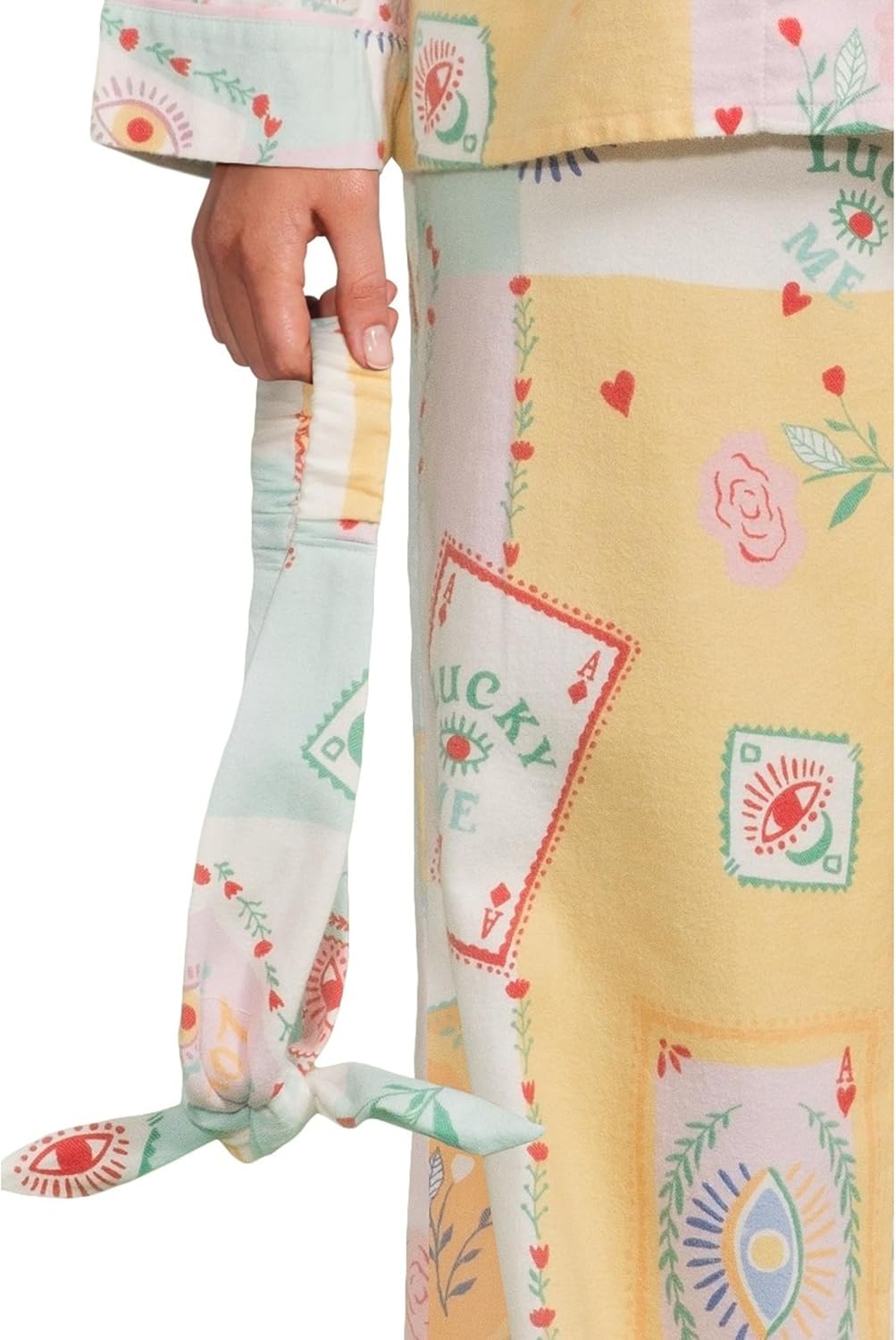 PJ Salvage womens Flannel Pj Set With Headband - Image 4