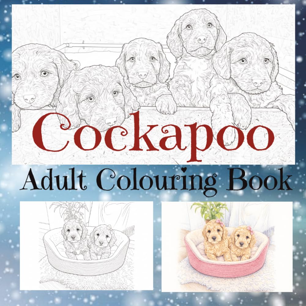 Cockapoo Adult Colouring Book (Dog breeds colouring books for adults)
