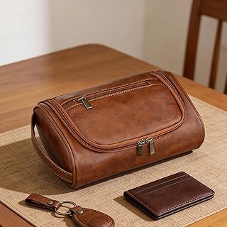Neceser de piel sintética para hombre, bolsa ...