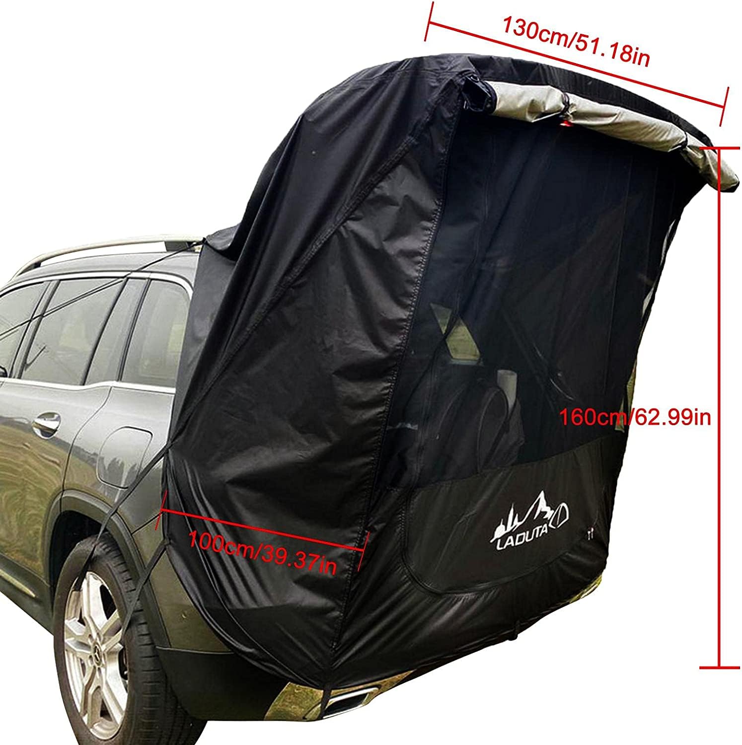 Laduta Tailgate Shade Awning Tent for Car Camping Road Trip Essentials Midsize to Full Size SUV
