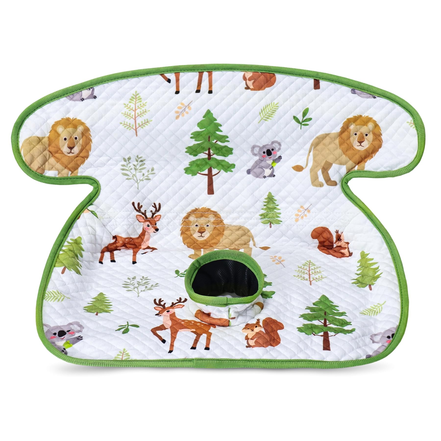 COOLBEBE Waterproof Car Seat Protector for Potty Training, White Zoo