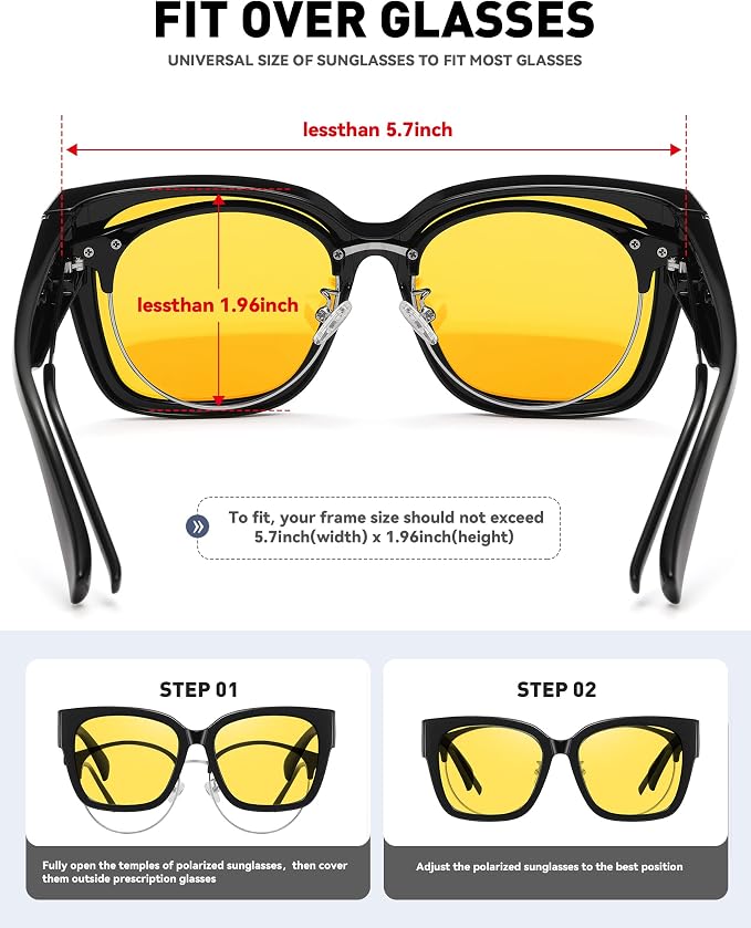 Gafas de sol polarizadas MEETSUN grandes unisex miniatura 4
