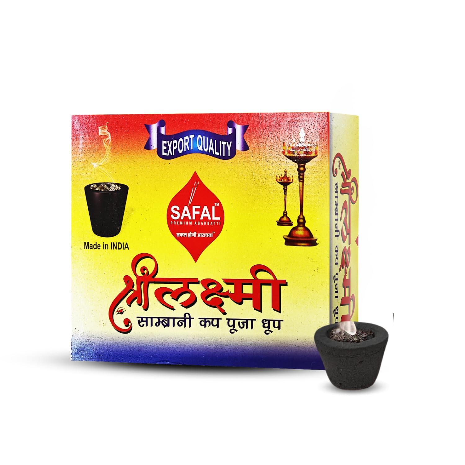 SAFAL Cup Dhoop | Cup Dhoop for Puja | Pack of 3 | 36 Dhoop Cups | Sugandhi Dashang Cup Dhoop | Cup Dhoop Sambrani | Long-Lasting Aroma for Pooja | Each Pack Contains 12 Cups (12x3=36 Cups)-picture-14