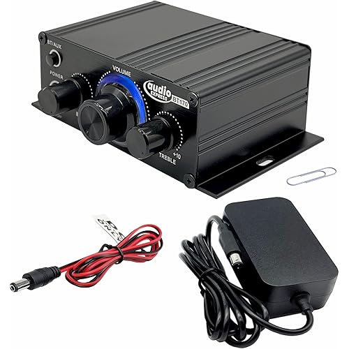 BT170 Mini 40 Watt Digital Bluetooth Audio Amplifier Includes 12VDC Power Supply