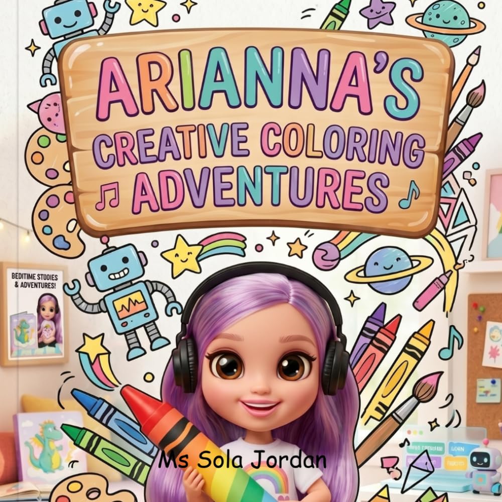 Arianna's Creative Colouring Adventures: Fun activity pages featuring cute and engaging illustrations
