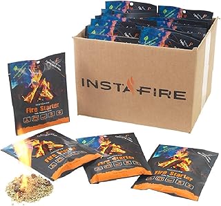 InstaFire Granulated Fire Starter, All Natural, Eco-Friendly, Lights up to 120 Total Fires in Any Weather, Awarded 2017 Fire Starter Of The Year, 30 Pk