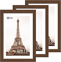 Vista 18 de VCK 8x10 Picture Frames - Black, Wide Border Solid Wood Frame, Display Photo in Horizontal and Vertical, for Home, Office, Gallery, Woodgrain
