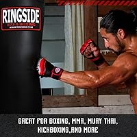 Vista 4 de Ringside Bolsa Pesada de Boxeo y Golpeo Powerhide de 100 libras (Relleno Suave) Negro, 100 LBS