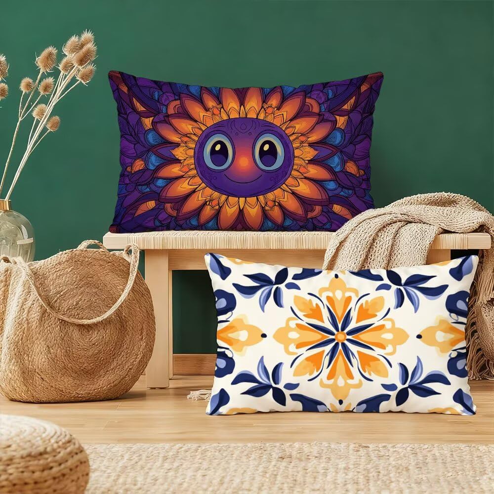 Housse de coussin 60x80cm violette en velours : protégez votre canapé