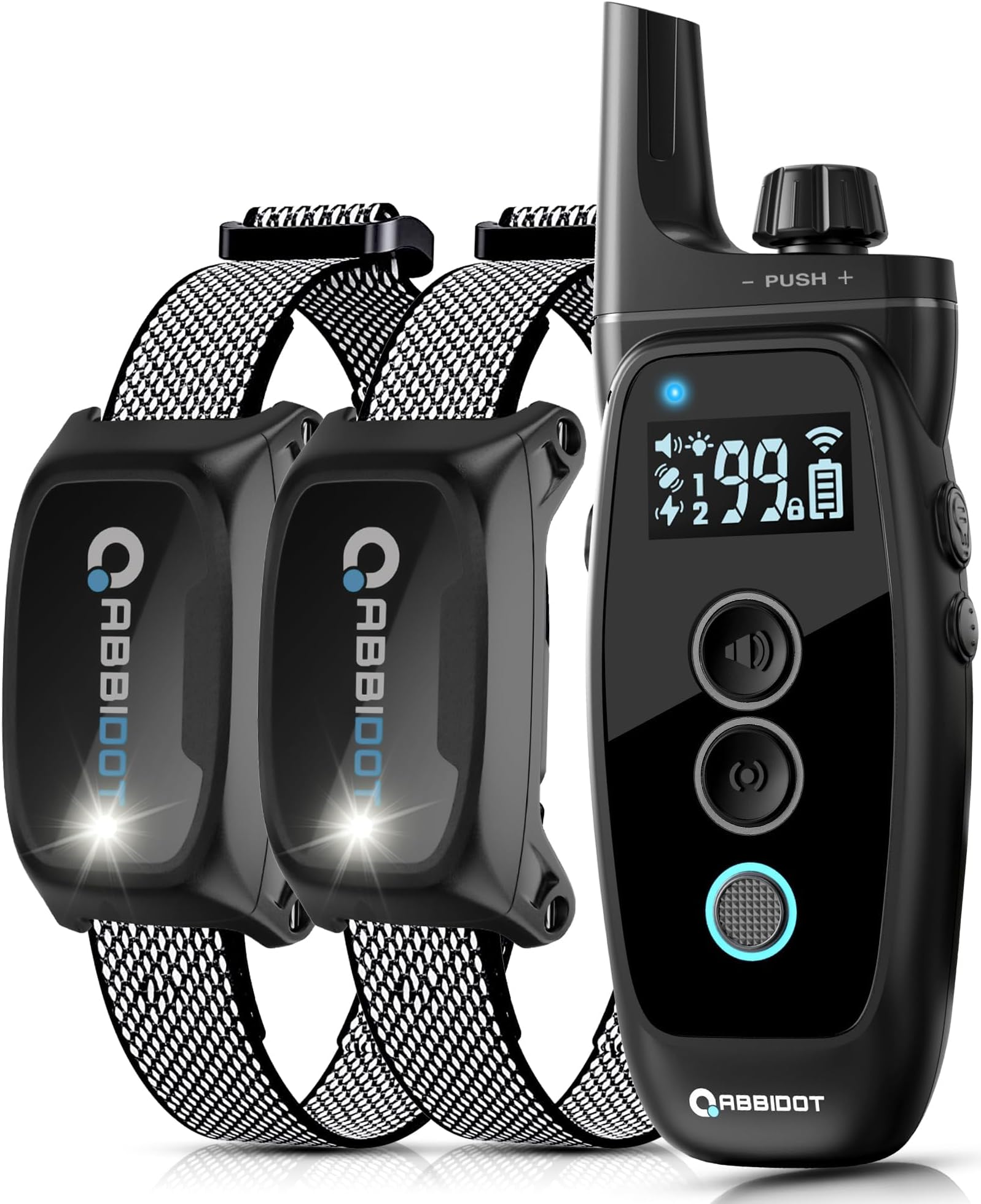 ABBIDOT 151 Levels Shock Collar 2 Dogs (10130 lbs) 3300ft Dog