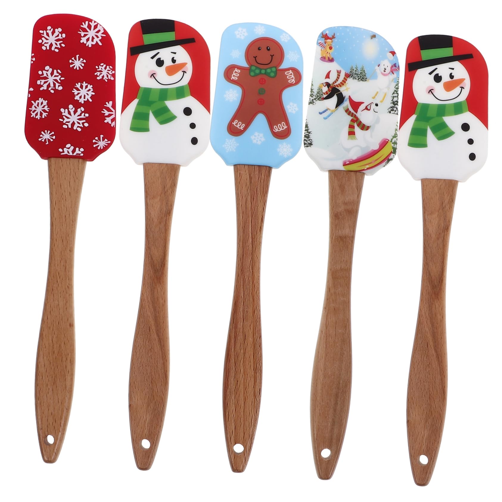 MAGICLULU 5 Juegos Espátula De Silicona Para Crema Cuchillería Sartenes Estera Decoración Y Accesorios De Cocina Utensilios Raspador Para Decorar Pasteles Equipo Gel De Sílice 5 Piezas * 5