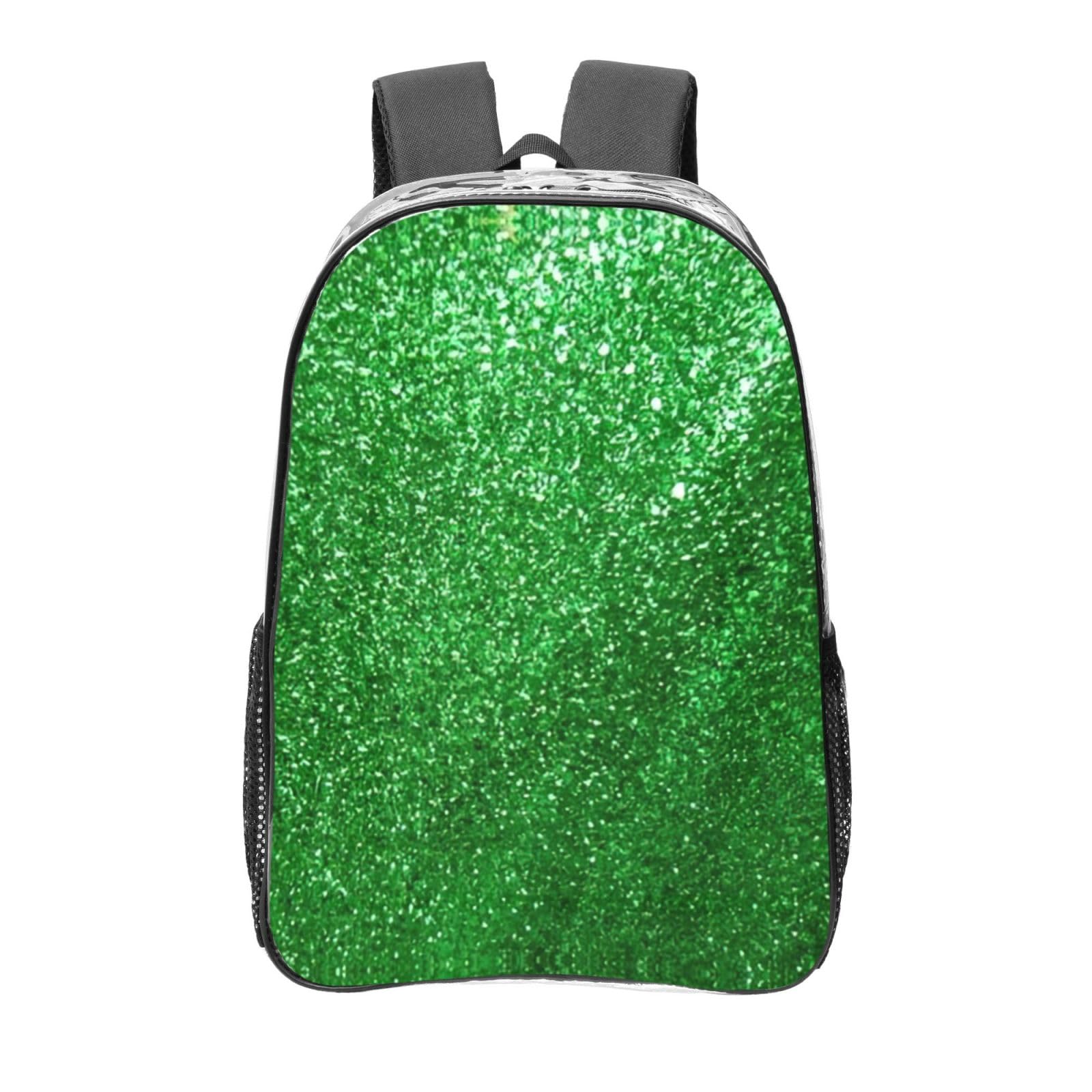 Sac à dos transparent vert grand format léger pour éviter les oublis