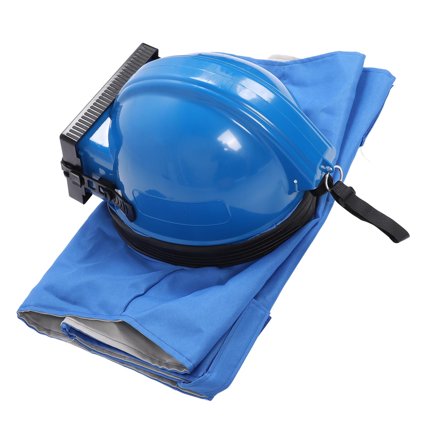 Casco Sabbiatura Professionale con Lenti Regolabili Doppio Strato Flusso Aria per Pittura Taglio Pulizia
