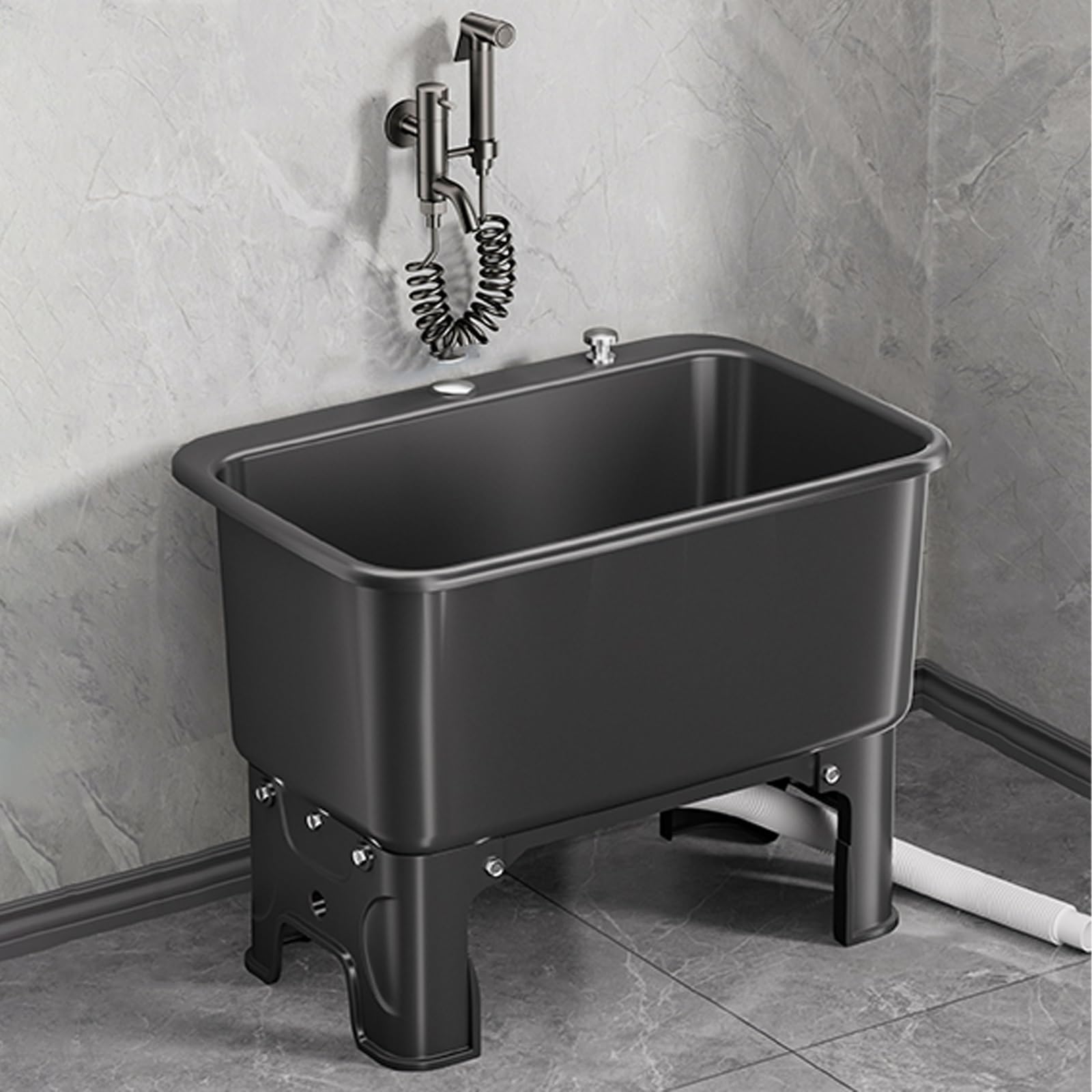 Évier portable avec kit de vidange évier utilitaire grande capacité intérieur extérieur