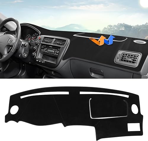 Miniatura 35 de Autorder - Tapete para salpicadero para 2007-2013 Chevy Chevrolet Silverado/GMC Sierra con dos guanteras, accesorios, cubierta de salpicadero